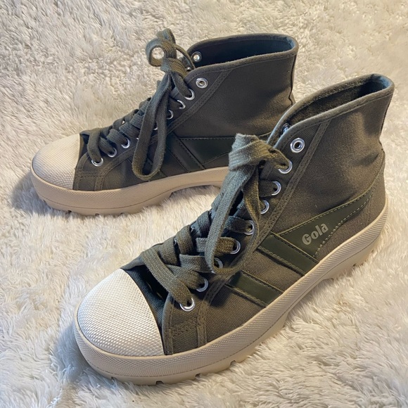 🌟HP🌟GOLA by Anthropologie Coaster Peak High Top Sneaker Bootie Size 5 - Picture 5 of 9